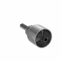 PARKER Hydraulic Crimp Fitting: Steel x Steel, Straight, -4 For Hose Dash Size, Male x Genderless (MPN 11D43-6-4)