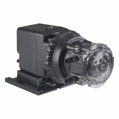 STENNER Peristaltic Chemical Metering Pump: 220V AC, 1/30 hp HP, 40 gpd Max. Flow Rate - Adjustable Flow Peristaltic Chemical Metering Pumps