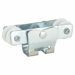 This hanging door roller from PRIME-LINE supports and guides sliding doors in residential or light commercial applications. It measures 3 13/16 inches in width and has a maximum weight capacity of 100 lb.
