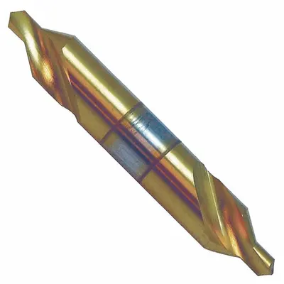 KEO Center Drill: Plain Type Hey, #4, 60°, 2 1/8 in Overall Lg - Plain-Tip Hey-Type Center Drills