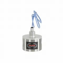Inline displacement meter with 1/2 in BSPP connection, accuracy of +/-0.175%, and standard frequency pulse output. Operates at 24V DC maximum. Suitable for precise flow measurement in fuel, chemical, and process applications requiring custody transfer metering.