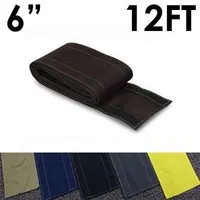 Cable protector: 6 in Overall Wd, 12 ft Lg, Nylon, Black (MPN CC-SC-6-12-BK)