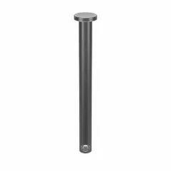 Steel clevis pin with plain finish, 3/16 in diameter and 2 in shank length. Sold in a 25-pack for inch-series applications. Used to connect a clevis to a rod or other component, creating a pivot joint in mechanical linkages common in agricultural equipment, construction machinery, and industrial rigging.