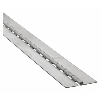 OEM Piano Hinge: Steel, 96 in Leaf Ht, 1 in Leaf Wd - Full Surface-Mount Piano Hinges