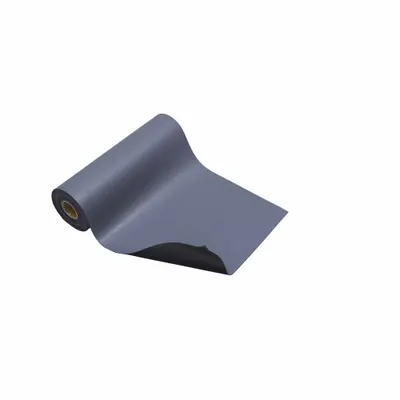 STATICIDE Dissipative Table Mat: Rubber, Gray, Gray - Rubber Antistatic Table Mats