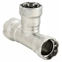 VIEGA MEGAPRESS Crimp Tee Fitting: 1/2 in Pipe x 1/2 in Pipe x 1/2 in Pipe Size, EPDM (MPN 90105)