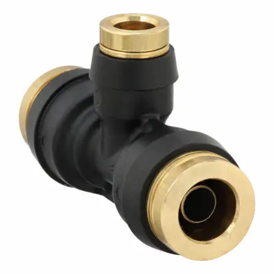 PARKER 364PTC-6-6-5/32 Nylon Push-Fit Reducer Tee Fitting - Brass & Composite Air Brake Fittings