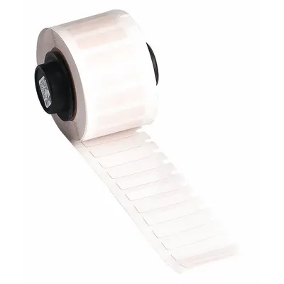 BRADY Pre-Cut Label Stock Roll: 1/4 in x 29/32 in, Acrylic - Brady Thermal Transfer Precut Label Rolls