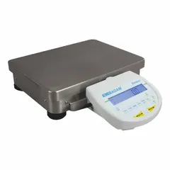 This precision lab balance offers a 32,000 g capacity with 0.1 g readability. It features an LCD display and supports multiple weighing units including ct, dwt, g, GN, kg, lb, oz, and ozt. Suitable for general laboratory weighing, formulation, and quality control tasks.
