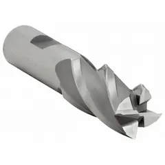 This YG-1 square end mill is constructed from cobalt for general-purpose milling of ferrous and non-ferrous materials. The 4-flute design supports efficient chip evacuation and smooth finishes in slotting, profiling, and contouring operations.