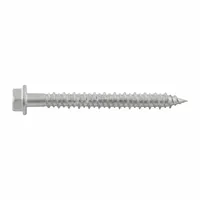DEWALT Screw Anchor: 3 1/4 in Overall Lg, 3/16 in Dia, Stainless Steel, Stalgard®, Hex, Hex, 50 PK (MPN DFM3EML345)