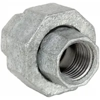 ANVIL Metal Pipe Straight: Union, 300 psi @ 150° F, 1/2 in x 1/2 in, Malleable Iron, Made in USA (MPN 0313822066)