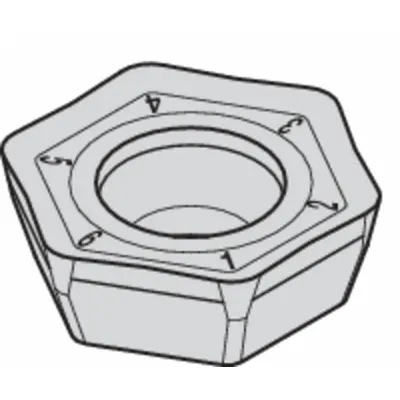 WIDIA Hexagon Milling Insert: HPPT225DZENGD, HPPT06T3DZENGD (MPN 2957552) - Machining