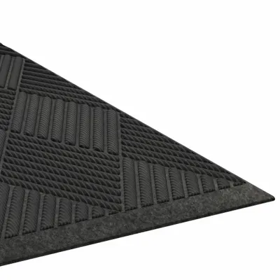 CONDOR Entrance Mat: Diamond, Outdoor, Heavy, 6 ft x 8 ft, 3/8 in Thick, Polypropylene - Diamond Scraper-Dryer Mats