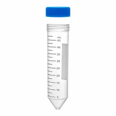 Polypropylene Centrifuge Tube, 50 mL, Conical Bottom, Natural, with HDPE Screw Cap