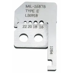 Steel replacement blade set with 25/32 in overall length. Designed for use with IDEAL wire stripper models 45-638 and 10F562. Restores cutting performance in electrical maintenance and industrial wiring applications.