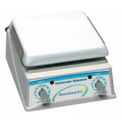 Analog single-position hot plate stirrer with a 7 1/8 in ceramic plate. Operates on 120/230V AC with US Standard plug. Suitable for general heating and stirring of liquids in laboratory and industrial settings where precise digital control is not required.