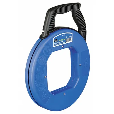 IDEAL Fish Tape: 50 ft Lg, Manual Wind Tape Retraction, Round Tape Shape - Non-Conductive Fish Tapes