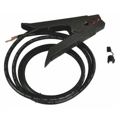 This negative clamp assembly includes an integrated cable and strain relief, designed for use with Westward power tools. It fits models 1JYT9, 1JYU1, 1JYU2, and 1JYU3. The strain relief reduces stress at the cable connection, helping maintain electrical continuity in tool applications.