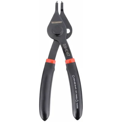 WESTWARD Retaining Ring Plier: External/Internal, For 12 mm to 25 mm Bore Dia - Convertible Retaining-Ring Pliers