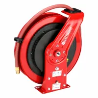 Spring Return Hose Reel: 25 ft (3/4 in I.D.), 3/4 in MNPT, 250 psi Max Op Pressure, Black/Red (MPN RS7925 OLP)