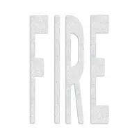 RAE Preformed Thermoplastic Pavement Markings: Fire, White, 8 ft Lg, 4 7/8 ft Wd (MPN PR-TH-3609)