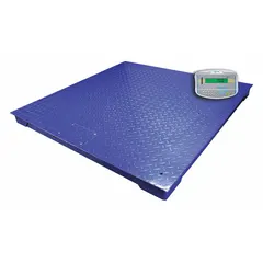 This floor scale from ADAM EQUIPMENT offers a 5000 lb capacity with 0.5 kg/1 lb readability. It features a mild steel platform and an RS-232 port for data output. Weighing units include grams. Suitable for industrial weighing tasks such as receiving, shipping, and production floor use.