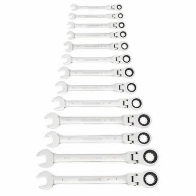 GEARWRENCH 13-Piece SAE 12-Point Ratcheting Combination Wrench Set - SAE 12-Point Ratcheting Combination Wrench Sets