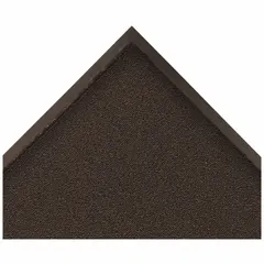 This heavy-duty outdoor loop pile mat measures 6 ft by 60 ft with a 3/8 in thickness. Constructed from polypropylene and vinyl in black, it is designed for high-traffic entryways to remove debris and protect flooring.