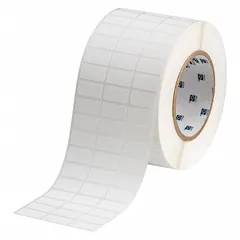 Pre-Cut Label Stock Roll: 1/2 in x 1 in, Acrylic, Permanent Adhesive, 10,000 Labels, Permanent (MPN THT-5-425-10). Key specifications — Material Properties: Halogen-Free; Adhesive Material: Acrylic; Printer Series Compatibility: IP Series.
