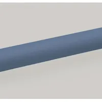 PVC handrail in Windsor Blue with a round grip shape. Grip diameter is 1-1/2 inch; mounted height is 3-9/16 inches. Used for safety and support in corridors, ramps, and stairways in industrial, commercial, and institutional settings