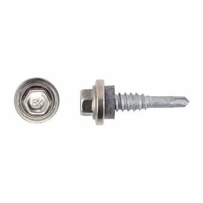 ITW BUILDEX 1/4 in x 7/8 in Self-Drilling Sealing Screw - Metal-to-Metal-Joining Self-Drilling Sealing Screws