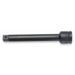 This 3/4" drive impact socket extension has a 3/4" input and output drive size with a 7-inch overall length. It is used to extend the reach of impact tools for fastening and loosening bolts in heavy equipment, automotive, and manufacturing applications where standard sockets cannot access the fastener.