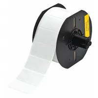 Pre-Cut Label Stock Roll: 1 in x 2 in, 1 in, Polyester, Metal Detectable, Gray (MPN B33-17-486)