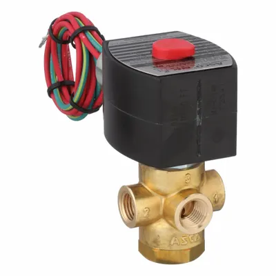 REDHAT Solenoid Valve: 3-Way, Configurable, 1/4 in Pipe Size, 110V AC/120V AC - 3-Way/2-Position, Configurable Solenoid Valves