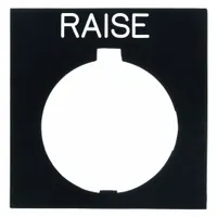 Legend Plate: 30 mm Panel Mounting Size, Rectangular, 1 in Overall Ht x 1 1/2 in Overall Wd (MPN HT8SP28)