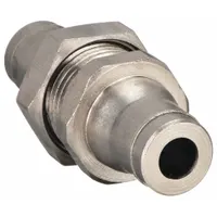 LEGRIS Push-Fit Union Fitting: 12 mm OD x 12 mm OD Size, Push-to-Connect x Push-to-Connect, Brass (MPN 3616 12 00)