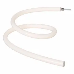 End cap accessory for terminating flexible linear light channels. Features a side bend/top bend design. Measures 9/10 in wide by 33/50 in high. Used to seal channel ends in tape and linear lighting installations.