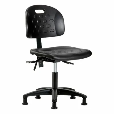 OEM Ergonomic Chair: Polyurethane, Armless, Ht Range 17 1/4 in to 22 1/2 in - Polyurethane Lab Chairs