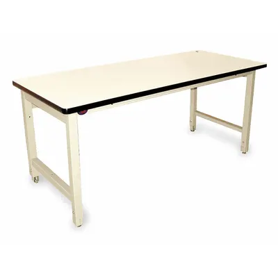 PRO-LINE Workbench: Adj Ht, Laminate, 60 in x 36 in, 5,000 lb Overall Load Capacity - Heavy-Duty Open-Base Workstations