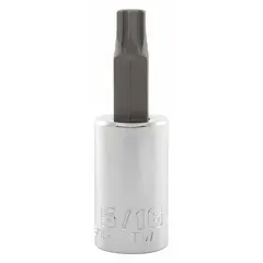 Fixed insert hex bit socket with 5/16 in hex tip and 2 3/4 in overall length. Designed for driving hex-head fasteners in assembly, maintenance, and repair tasks.