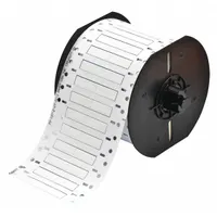Sleeve Label: 3/16 in x 1 in, Polyolefin, White (Matte), For 10 AWG to 20 AWG Wire Gauge (MPN B33-187-2-342-2)