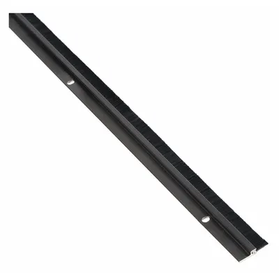 NATIONAL GUARD Door Weatherstripping: Brush Insert, 7 ft Lg, 1 1/16 in Wd - Metal Leaf Weatherstripping