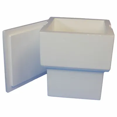 POLAR TECH Pail Shipping Kit NS-7C, 14 1/2 x 14 1/2 x 16 1/2 in, 32 ECT, White - Pail Shipping Kits