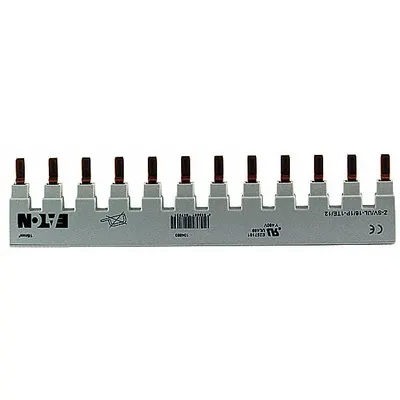 EATON Z-SV/UL-16/2P-2TE/12 Bus Bar, 80 A, 2 Poles, 12 Terminals - Eaton Circuit Breaker Bus Bars