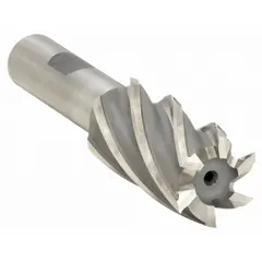 This CLEVELAND square end mill is made of high-speed steel for general-purpose milling. With a 1" diameter, 2" length of cut, and 4-1/2" overall length, it features 3 flutes for efficient chip evacuation. Suitable for slotting, profiling, and contouring in metalworking applications.