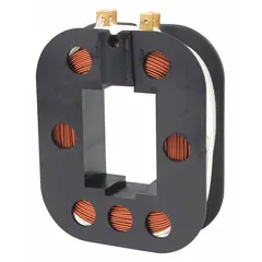 Replacement brake coil for Lodestar series electric chain hoists. Compatible with hoists rated for 1,000 lb, 2,000 lb, 4,000 lb, or 6,000 lb load capacity. Controls braking action during lifting and lowering operations.