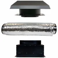 Whole House Fan: Roof Mount, 22 in Blade, 3,543 cfm Max., 2,771 sq ft Coverage, Low Noise, 3 Speeds (MPN RM WHF-4.0-DB)