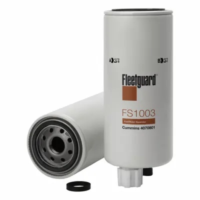 FLEETGUARD Automotive Fuel Filter: 12 1/8 in Overall Lg, 3 11/16 in Outside Dia, Diesel Fuel - Spin-On Fuel Filters