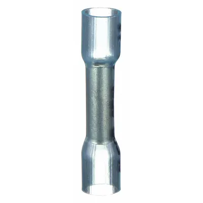 VELVAC Butt Splice Connector: Blue, Heat Shrink, For Wire Size 16 AWG – 14 AWG - Insulated Butt Splice Connectors with Heat Shrink